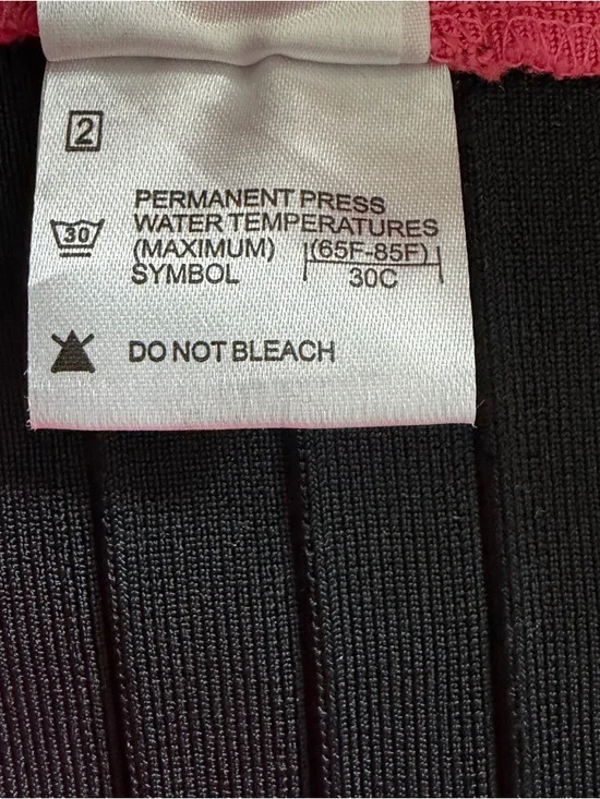 paparazzi Pink, Orange & Black Bandage Midi Dress Size S - Picture 11 of 14